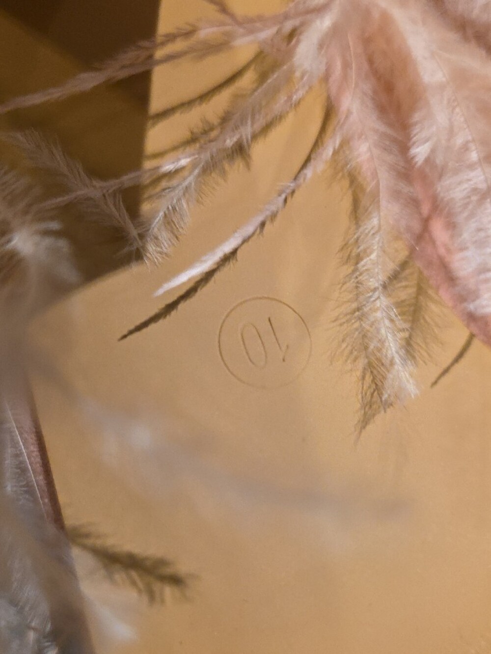 Pink Feather Slide Mules - Picture 7 of 7